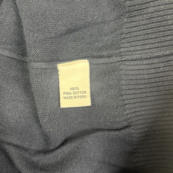 Psycho Bunny Pima Cotton 1/4 Quarter Zip Sweater XL Navy Coastal Dad Nautical - Picture 10 of 11